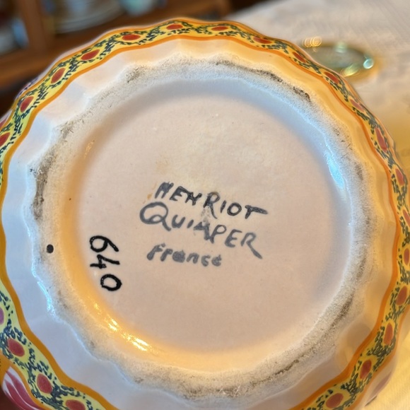 Henriot Quimper France pottery - Picture 4 of 6